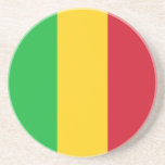 Vlag van Mali Zandsteen Onderzetter<br><div class="desc">Patriottische vlag van Mali.</div>