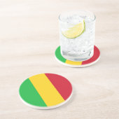 Vlag van Mali Zandsteen Onderzetter (Zijkant)