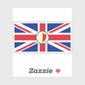 Vlag van Malta (1898-1943) Sticker (Vel)
