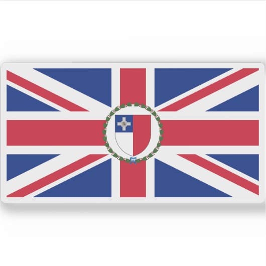 Vlag van Malta (1943-1964) Sticker (Voorkant)
