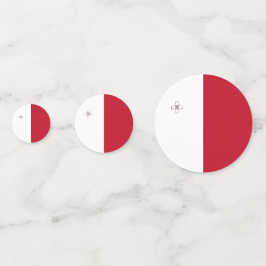 Vlag van Malta Confetti (Achterkanten)