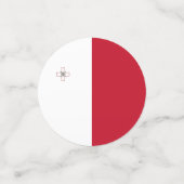 Vlag van Malta Confetti (Kleine voorkant)