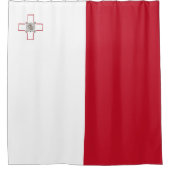 Vlag van Malta Douchegordijn (Voorkant)