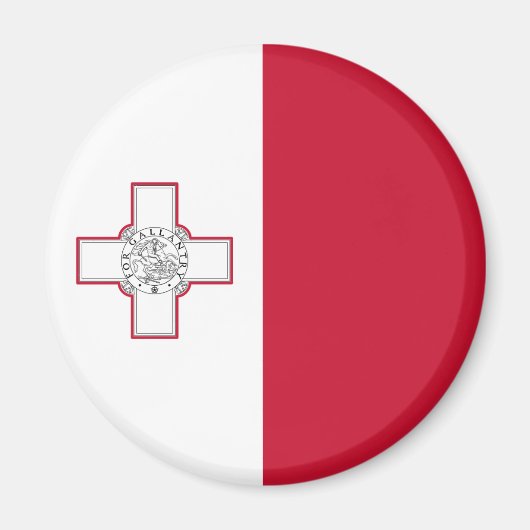 Vlag van Malta Magnet (Voorkant)