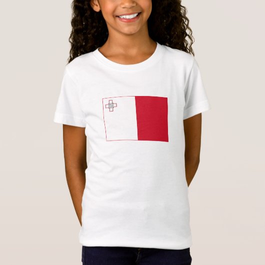 Vlag van Malta T-shirt (Voorkant)
