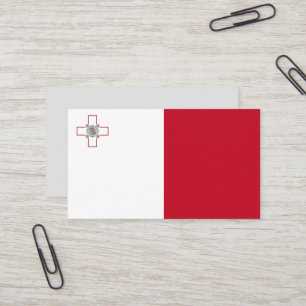 Vlag van Malta Visitekaartje