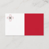 Vlag van Malta Visitekaartje (Voorkant)