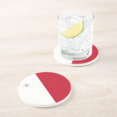 Vlag van Malta Zandsteen Onderzetter (Zijkant)