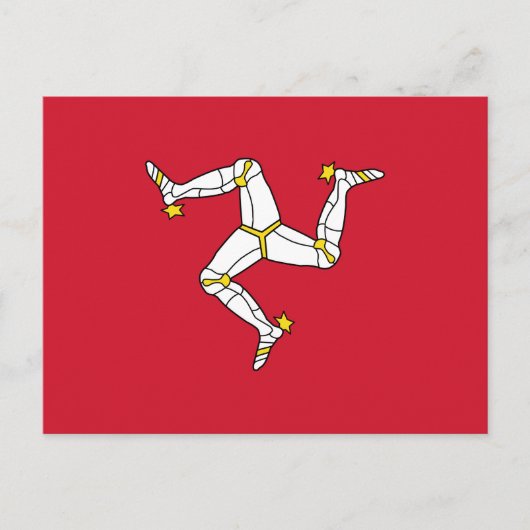 Vlag van Man Briefkaart (Voorkant)