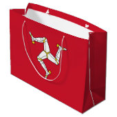 Vlag van Man Groot Cadeauzakje (Achterkant Gekanteld)