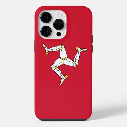 Vlag van Man iPhone Hoesje (Achterkant)