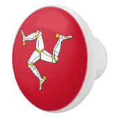 Vlag van Man Keramische Knop (Rechts)