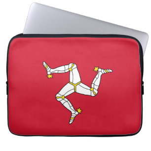 Vlag van Man Laptop Sleeve