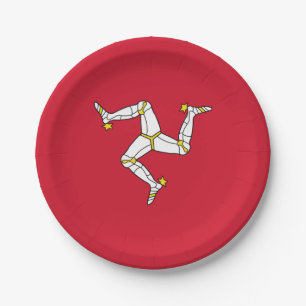 Vlag van Man Papieren Bordje