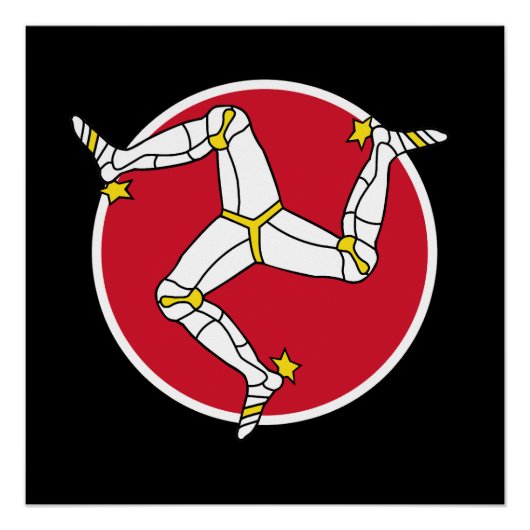 vlag van man perfect poster (Voorkant)