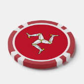 Vlag van Man Poker Chips (Enkel)