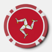 Vlag van Man Poker Chips (Achterkant)