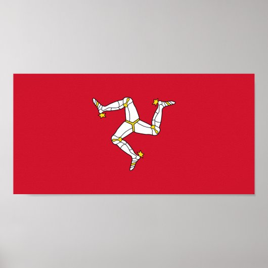 Vlag van Man Poster (Voorkant)