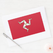 Vlag van Man Rechthoekige Sticker (Envelop)