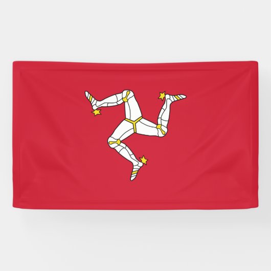 Vlag van Man Spandoek (Horizontaal)
