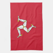 Vlag van Man Theedoek (Verticaal)