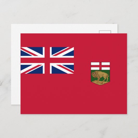 Vlag van Manitoba Briefkaart (Voorkant / Achterkant)