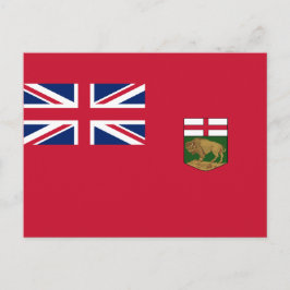 Vlag van Manitoba Briefkaart