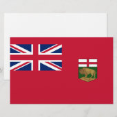 Vlag van Manitoba Briefpapier (Voorkant / Achterkant)