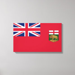 Vlag van Manitoba Canvas Afdruk