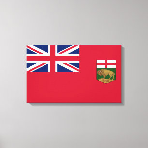 Vlag van Manitoba Canvas Afdruk