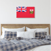 Vlag van Manitoba Canvas Afdruk (Insitu (Slaapkamer))