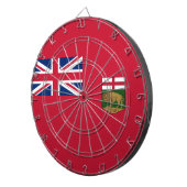 Vlag van Manitoba Dartbord (Voorkant Rechts)