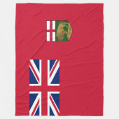 Vlag van Manitoba Fleece Deken (Voorkant)