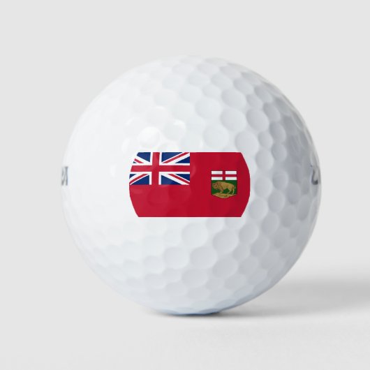 Vlag van Manitoba Golfballen (Voorkant)