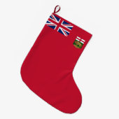 Vlag van Manitoba Grote Kerstsok (Voorkant (Hangend))