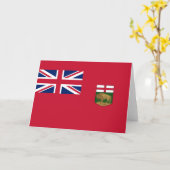 Vlag van Manitoba Kaart (Gele Bloem)