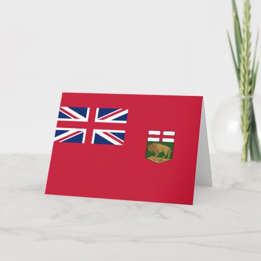 Vlag van Manitoba Kaart (Voorkant)