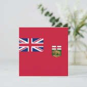 Vlag van Manitoba Kaart (Staand voorkant)