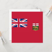 Vlag van Manitoba Kaart (Voorkant / Achterkant in situ)