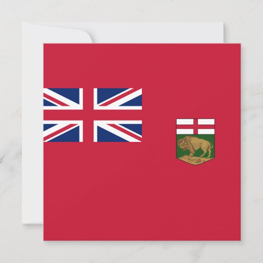Vlag van Manitoba Kaart (Voorkant)