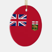 Vlag van Manitoba Keramisch Ornament (Rechts)