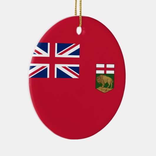 Vlag van Manitoba Keramisch Ornament (Rechts)