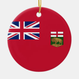 Vlag van Manitoba Keramisch Ornament