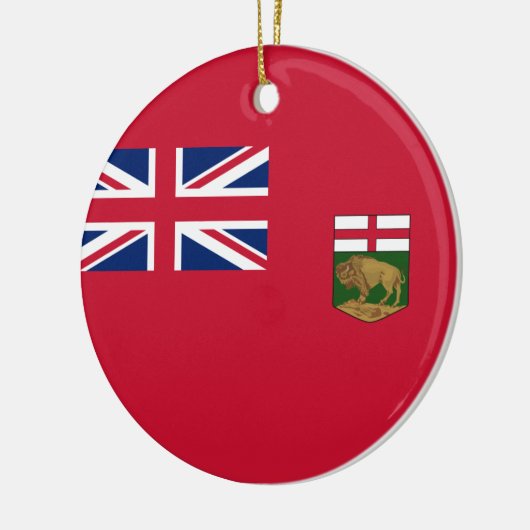 Vlag van Manitoba Keramisch Ornament (Links)