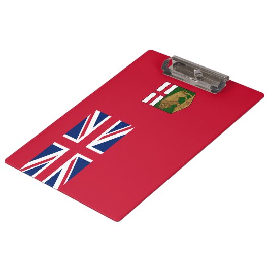 Vlag van Manitoba Klembord (Gekanteld)