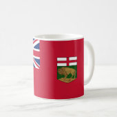 Vlag van Manitoba Koffiemok (Voorkant rechts)