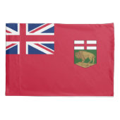 Vlag van Manitoba Kussensloop (Achterkant)