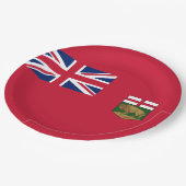 Vlag van Manitoba Papieren Bordje (Gekanteld)