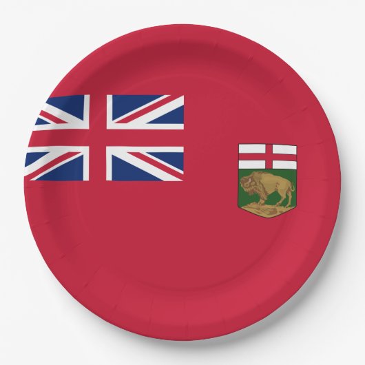 Vlag van Manitoba Papieren Bordje (Voorkant)