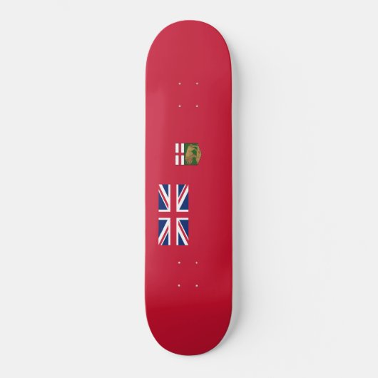 Vlag van Manitoba Persoonlijk Skateboard (Voorkant)